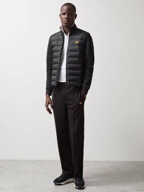NEW REISS X MCLAREN Black Puffer Jacket
